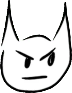 👿 Мультфильм, Дьявол, Злой, Иллюстрация, Персонаж, Белый telegram sticker