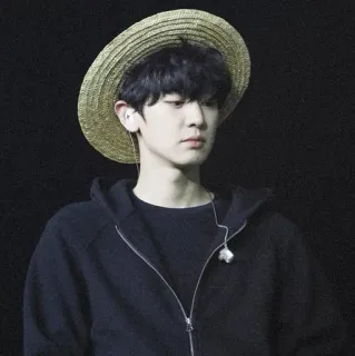 🥂 homme, chapeau, décontracté, portrait, intérieur whatsapp sticker