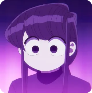 🙂 Komi Shouko Komi Can't Communicate Anime, Komi cherche ses mots, Komi Shouko, Manga, Écolière, Mignon, Personnage whatsapp sticker