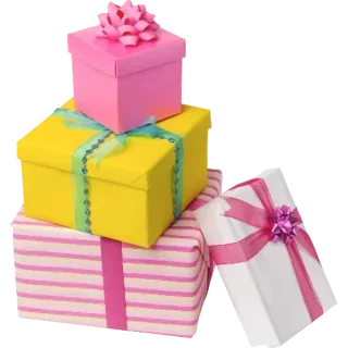🎁 ของขวัญ, ของฝาก, การเฉลิมฉลอง, กล่อง, โบว์, ห่อ, เซอร์ไพรส์ telegram sticker