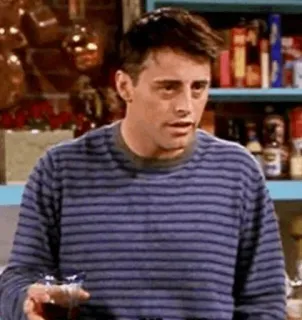 😐 Joey Tribbiani Friends serial, komedia, sitcom, postać, Joey Tribbiani, Przyjaciele telegram sticker
