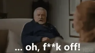 😡 oh, f**k off! obraźliwe, przekleństwa, zły, TV whatsapp sticker