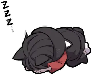 💤 ZZZ 잠, 고양이, 낮잠, 휴식, 피곤한, 꿈 telegram sticker
