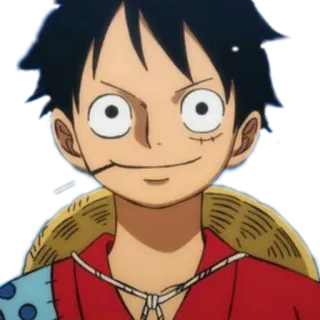 🙂 Monkey D. Luffy One Piece anime, manga, one piece, monkey d luffy, luffy, pirate telegram sticker