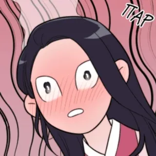 🥵 TAP Desenho animado, Tocar, Chocada, Mulher, Corar telegram sticker