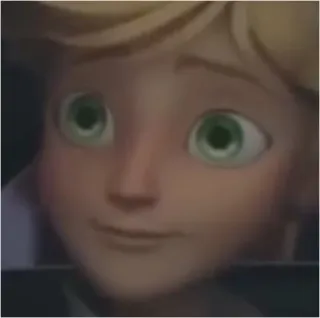 🙂 Adrien Agreste Miraculous Ladybug 瓢虫少女, 阿德里安·阿格雷斯特, 卡通, 动画, 脸 whatsapp sticker
