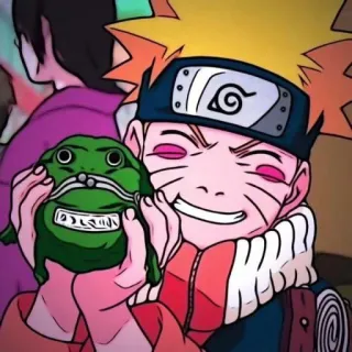 😊 Naruto Uzumaki Naruto 动漫, 漫画, 卡通, 火影忍者, 漩涡, 青蛙, 卡哇伊 telegram sticker