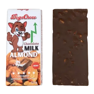 😝 Doge DogeChoco
Chocolate
MILK
ALMOND
NEW!
GOURMET
ARTISAN TRADITION 1892
125g doge, czekolada, czekolada mleczna, migdał, jedzenie, cukierek, deser telegram sticker