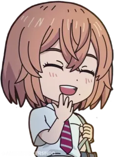 💫 Anime, Mignon, Fille, Uniforme scolaire whatsapp sticker