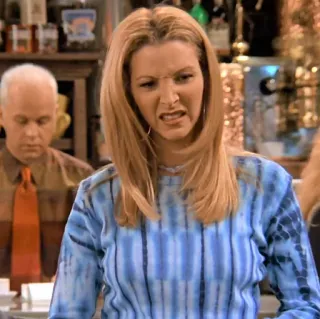 🥶 Phoebe Buffay Friends divertente, serie TV, commedia, anni '90 telegram sticker