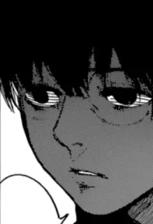 🖤 Anime, Manga, Ritratto, Bianco e nero, Personaggio telegram sticker