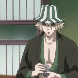 🧩 Kisuke Urahara Bleach Anime, Bleach, Kisuke Urahara, Charakter, Hut, Manga telegram sticker