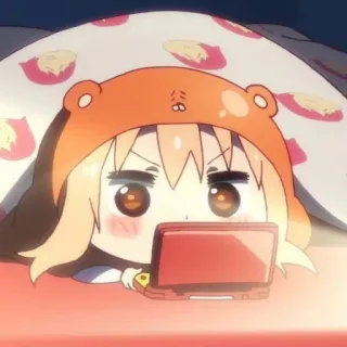 🍤 Umaru Doma Himouto! Umaru-chan anime, umaru, cartoon, cute, kawaii, gaming telegram sticker