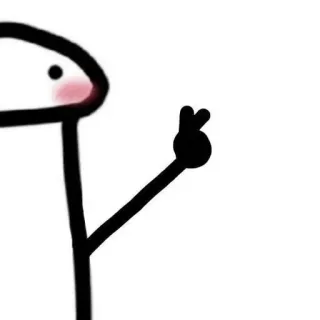 🦦 stick figure, cartoon, character, line art, simple, minimalist whatsapp sticker