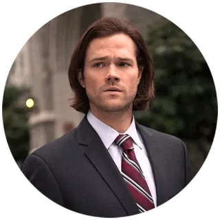 😕 Sam Winchester Supernatural nadprzyrodzone, sam winchester, łowca potworów, paranormalne telegram sticker