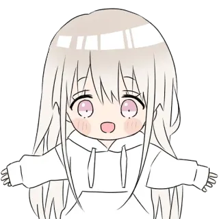 😍 Gadis anime, Chibi, Imut, Kawaii telegram sticker