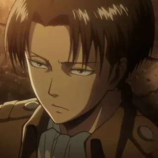 ✨ Levi Ackerman Attack on Titan Anime, Manga, Karakter, Levi, Ackerman, Serius, AOT, Pasukan Pengintai telegram sticker