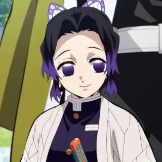 🦋 Shinobu Kocho Demon Slayer Аниме, Клинок, рассекающий демонов, Шинобу Кочо, Манга whatsapp sticker