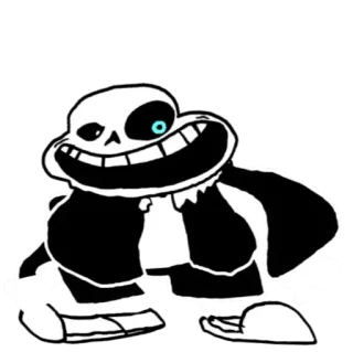 🤛 Sans Undertale Sans, Undertale, Skelett, Videospiel, Charakter telegram sticker