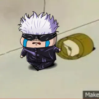 🙂 Gojo Satoru Jujutsu Kaisen 动漫, 悲伤, 哭泣, 五条, 五条悟, 漫画, 咒术回战 telegram sticker
