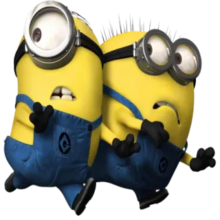 😦 Minions Despicable Me Minions, Hoạt hình, Vàng, Động, Hài hước, Nhân vật telegram sticker