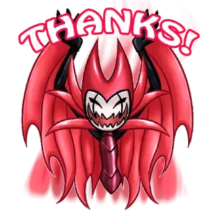 😌 Grimm Hollow Knight THANKS! hollow knight, grimm, videogame, thanks, red telegram sticker