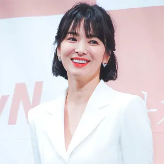 😁 Song Hye-kyo Schauspielerin, Koreanisch, Promi, Frau, Lächeln whatsapp sticker
