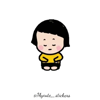 👧 dessin animé, illustration, personnage, garçon, mignon telegram sticker