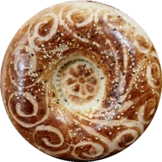 🍽 Хлеб, Еда, Кунжут, Узбекский, Вкусный telegram sticker