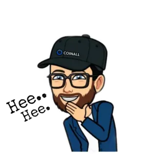 🤭 COINALL Avatar, Hombre, Gorra, Gafas, Barba, Coinall whatsapp sticker