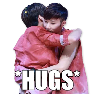 ❤ *HUGS* 포옹, 우정, 애정, 감정, 사랑, 응원 telegram sticker