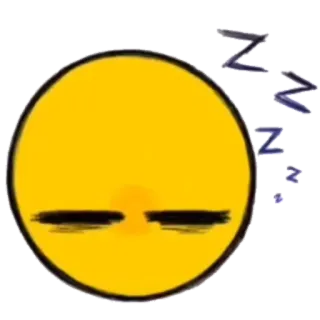 😴 眠い, 睡眠, 疲れた, 絵文字, zzz, 漫画 telegram sticker