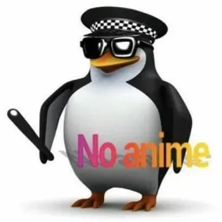😂 No anime penguin, police, anime, club, officer, law enforcement whatsapp sticker