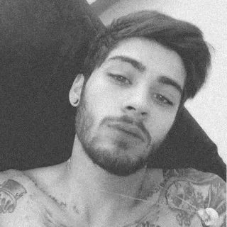 🎶 Zayn Malik 사람, 남자, 가수, 유명인, 문신, 인물사진, 흑백 telegram sticker