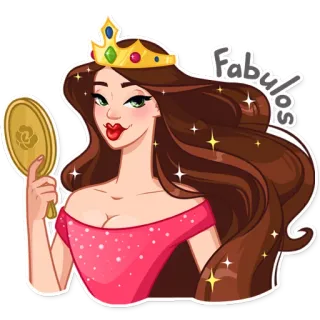 Lady Marie telegram stickers