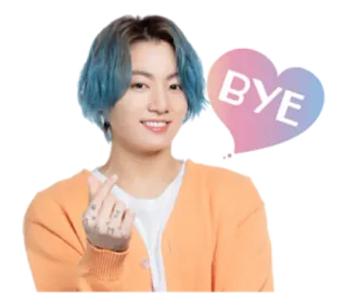 🤗 Jungkook Bye kpop, chanteur, bye, idole, garçon telegram sticker