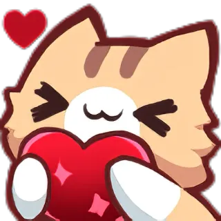 🥰 кот, сердце, любовь, милый, животное, мультфильм telegram sticker