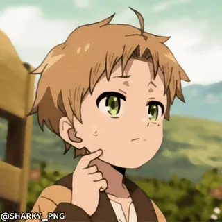 🤨 Rudeus Greyrat Mushoku Tensei: Jobless Reincarnation telegram sticker