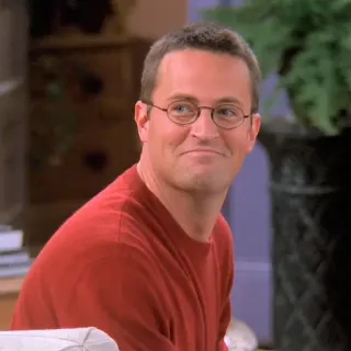 🙂 Chandler Bing Friends série, sitcom, personagem, chandler bing, matthew perry, friends telegram sticker