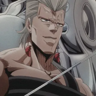 🌟 Jean Pierre Polnareff JoJo's Bizarre Adventure Anime, Manga, Jean Pierre Polnareff, JoJo's Bizarre Adventure, Personaje telegram sticker