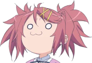 😗 动漫, 卡通, 搞笑, 可爱, 脸, 表情 telegram sticker