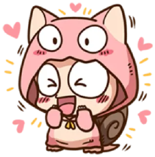 🐱 süß, Cartoon, Tier, Kawaii, Sticker telegram sticker