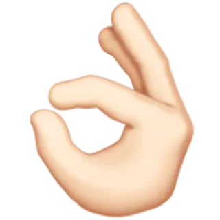 👌 hand gesture, okay sign, emoji, hand, offensive gesture, symbol telegram sticker