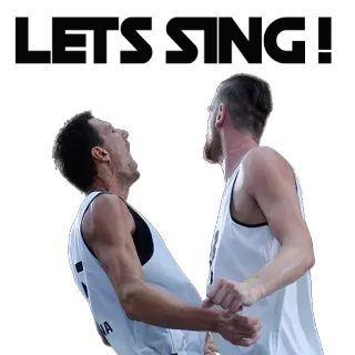 🎤 sport, basketbal, feest, team, spelers telegram sticker