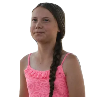 🙂 Greta Thunberg Greta Thunberg, activist, climate change, environment telegram sticker