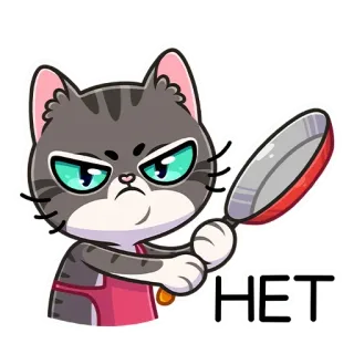 🙅‍♂️ НЕТ chat, en colère, poêle à frire, russe, non, négatif, désapprobation whatsapp sticker
