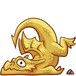 😭 drago, cartone animato, esausto, divertente, fantasy, animale whatsapp sticker