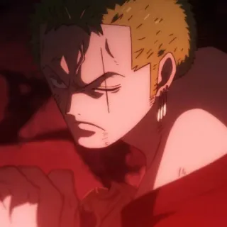 🧩 Roronoa Zoro One Piece anime, one piece, zoro, roronoa zoro, spadaccino telegram sticker