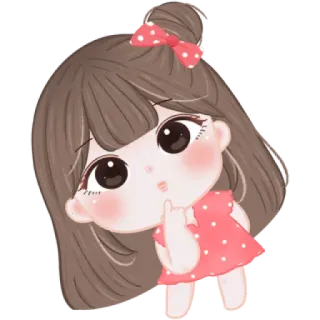 🍓 动漫, 女孩, 可爱, 卡通, 贴纸, 插画 telegram sticker