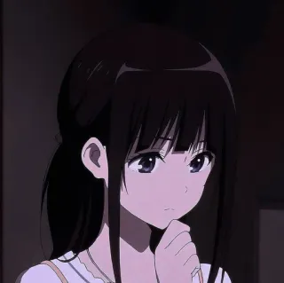 🇯🇵 anime girl, cute, cartoon, manga, portrait, brunette whatsapp sticker